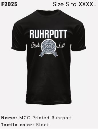 T-Shirt Ruhrpott "Glück Auf" Schwarz