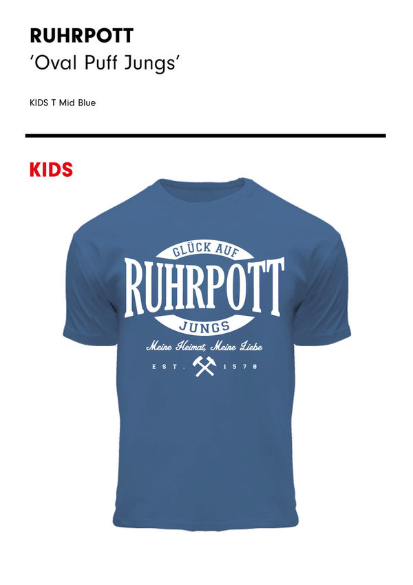 T-Shirt Ruhrpott "Oval" Kinder Jungs