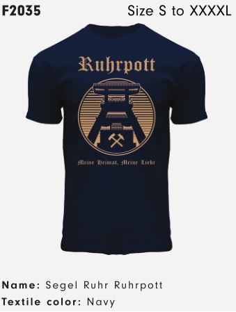 T-Shirt Ruhrpott "Zeche" Navy